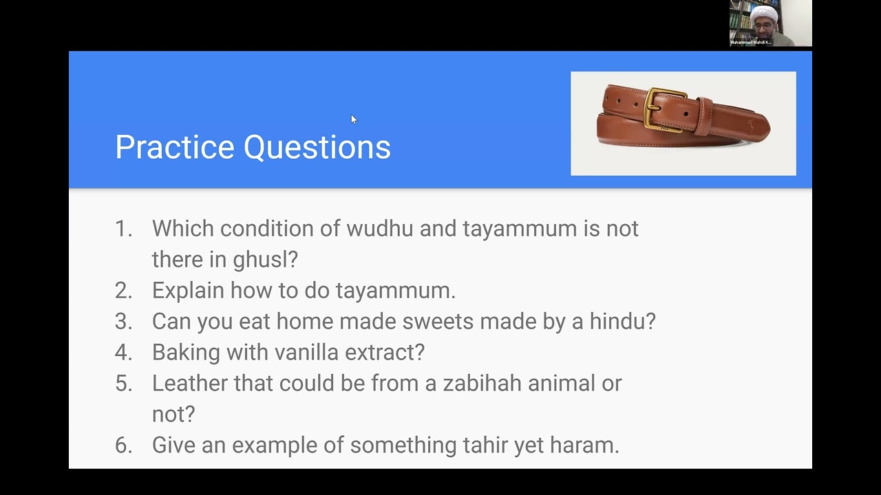 ALI 706: Simple Islamic Laws for Sisters - Level 1 | Session 09