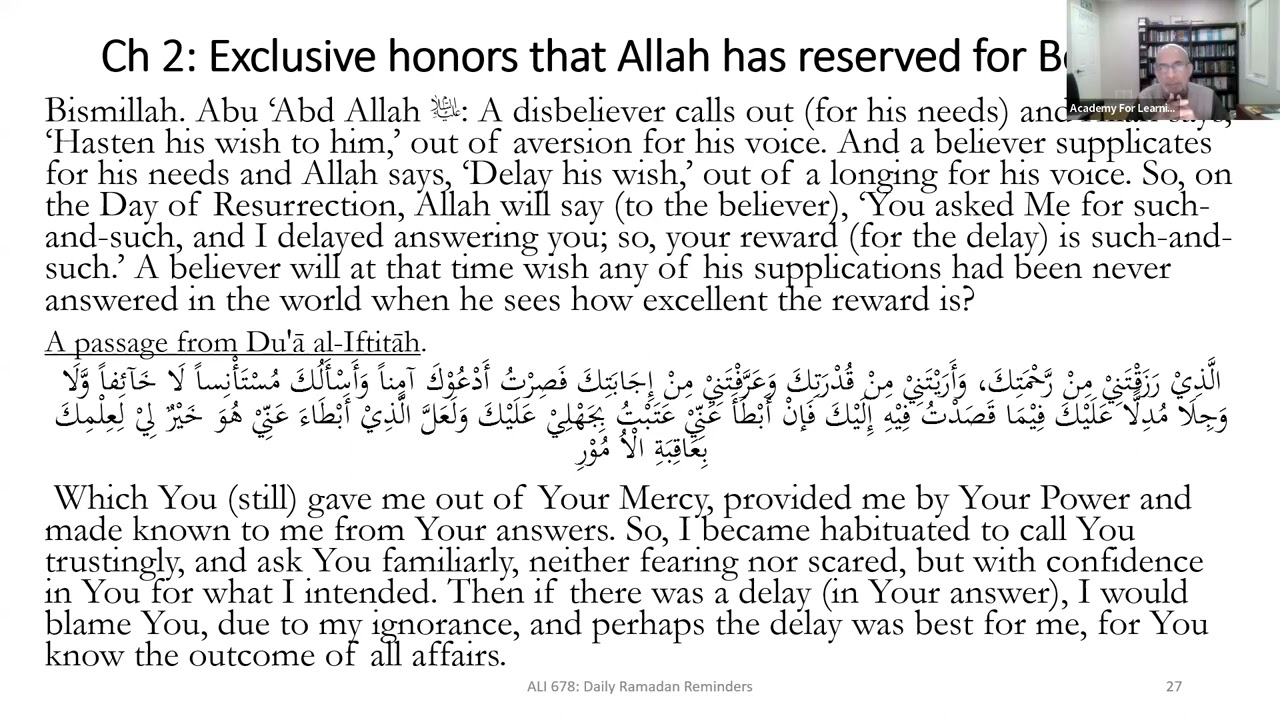 ALI 678 Ramadan Daily Reminder Session 6